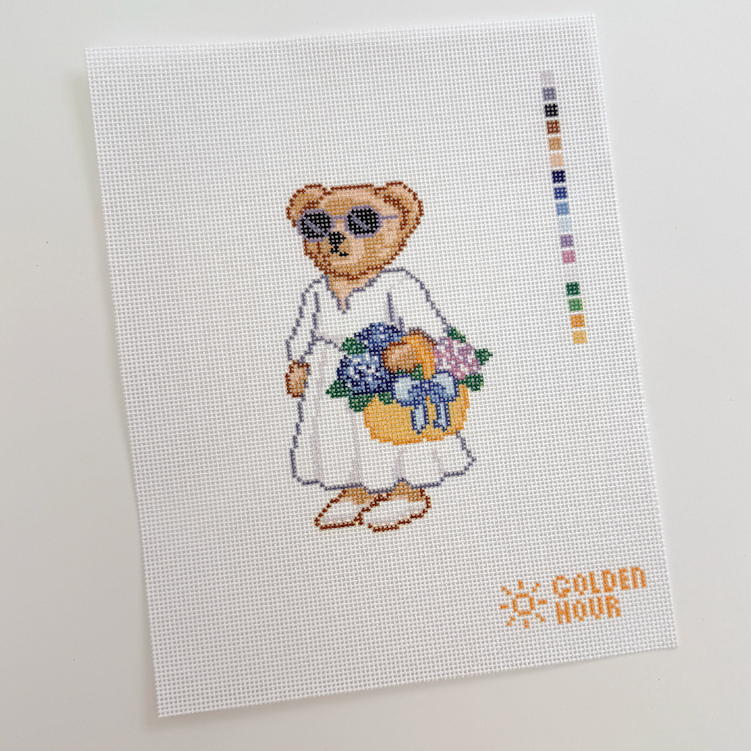 Flower Bear Canvas SAMPLE