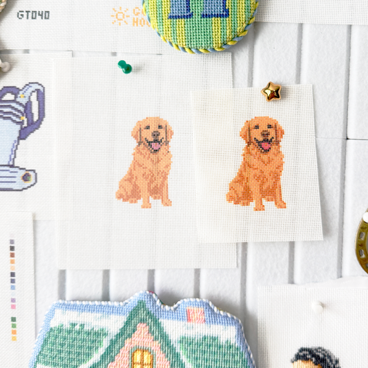 Golden Retriever Canvas SAMPLE