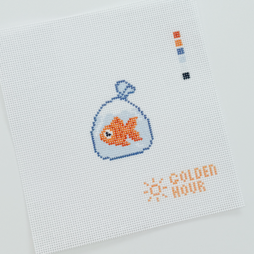 Goldfish in a Bag Canvas SAMPLE