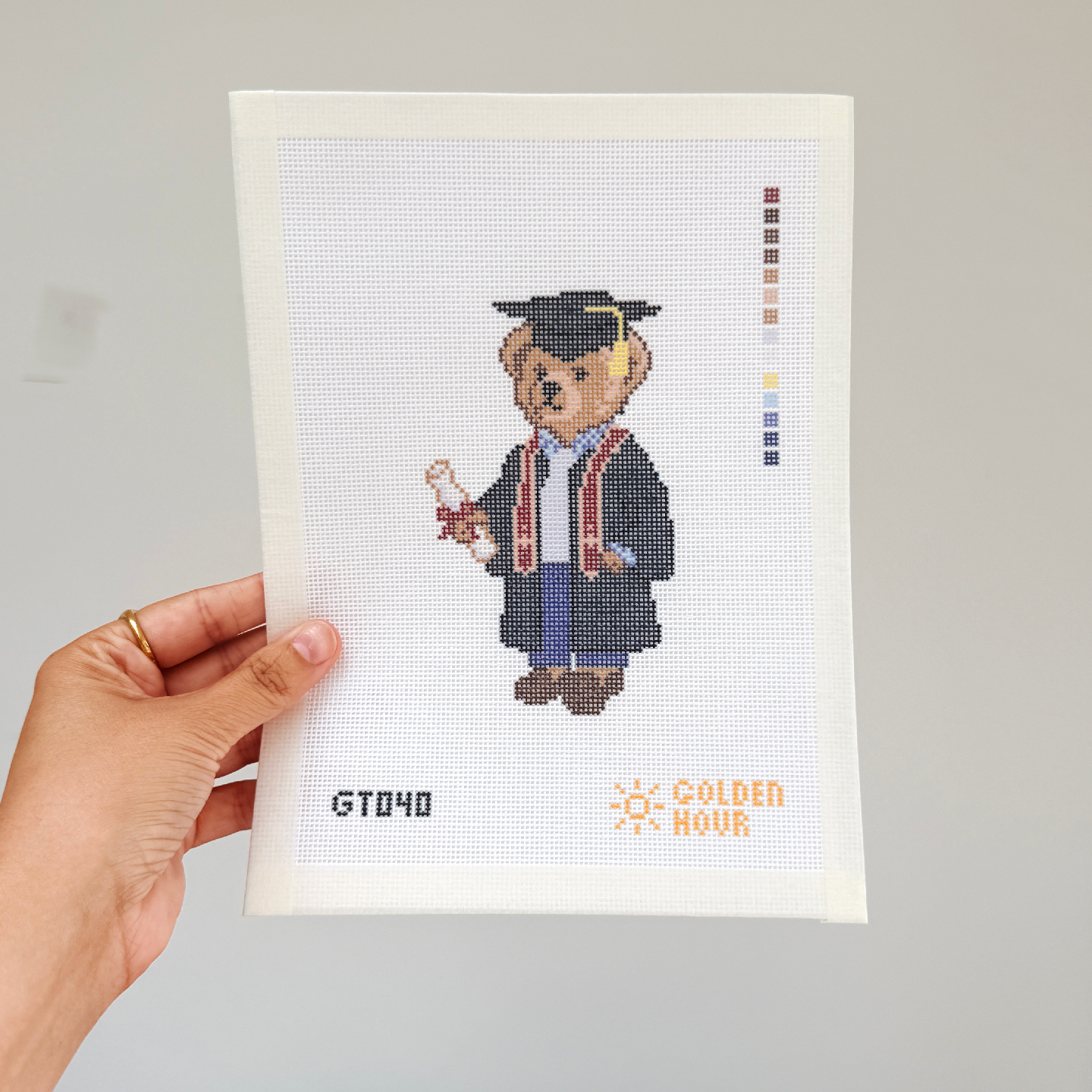 Graduate Bear Canvas