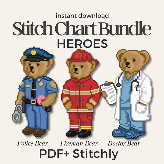 Polo Bear Needlepoint Bundle – 3 Designs