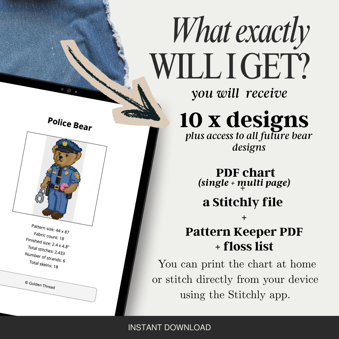 Polo Bear Needlepoint Bundle – 9 Designs