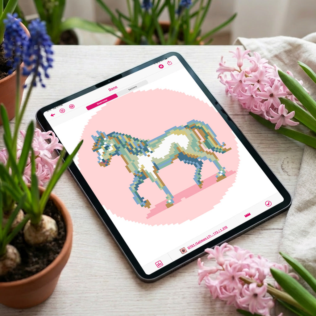 Horse Portrait Needlepoint Chart