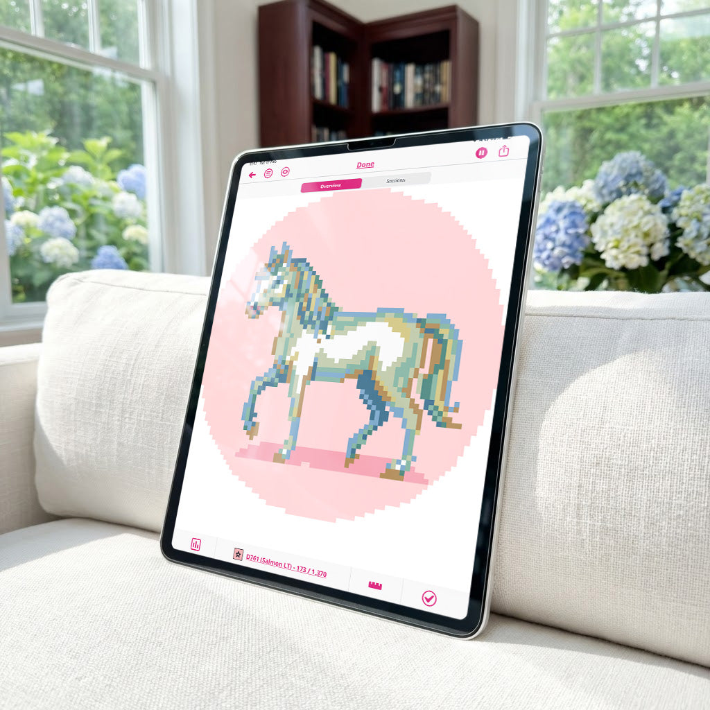 Horse Portrait Needlepoint Chart