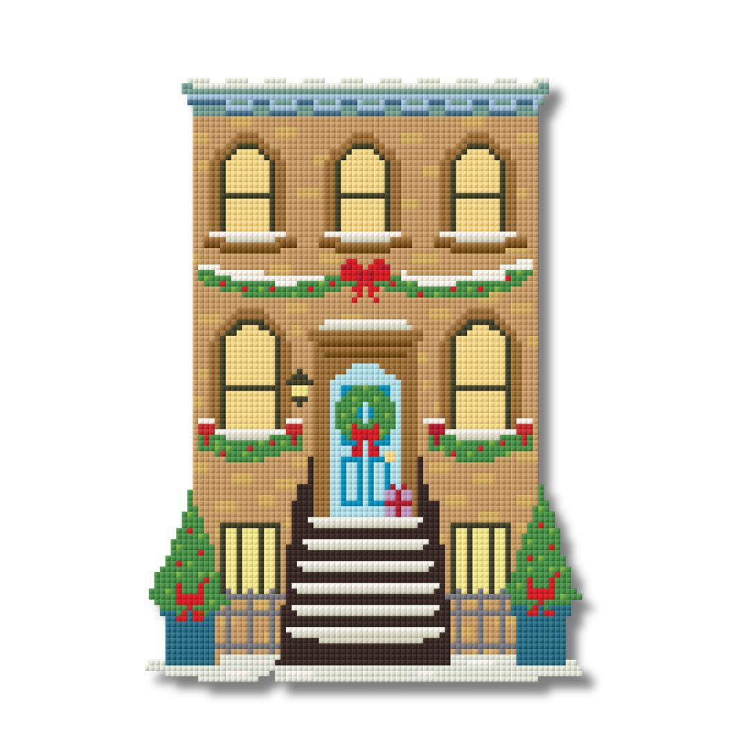 Brownstone – Needlepoint Village Townhouse Pattern
