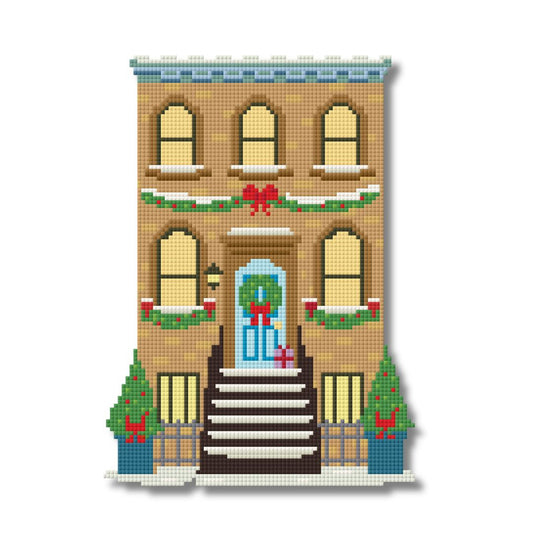 Brownstone – Needlepoint Village Townhouse Pattern