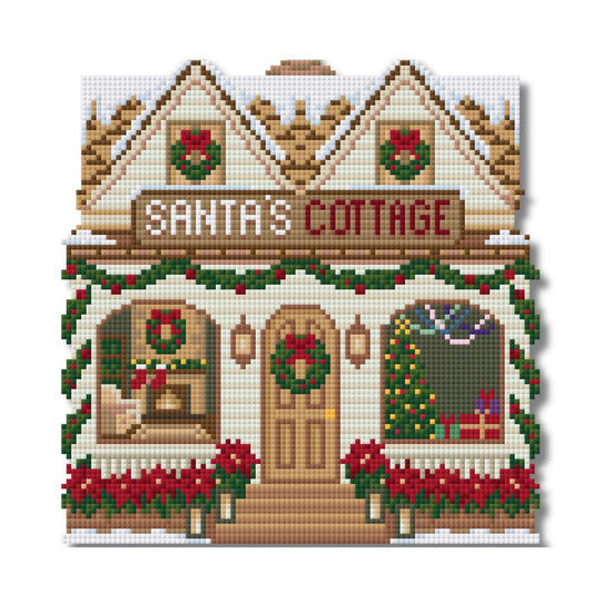 Santa’s Cottage Needlepoint Chart