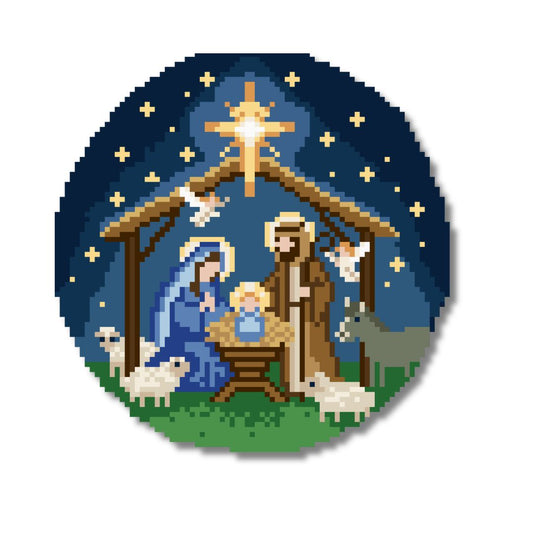 Nativity Ornament Needlepoint Chart