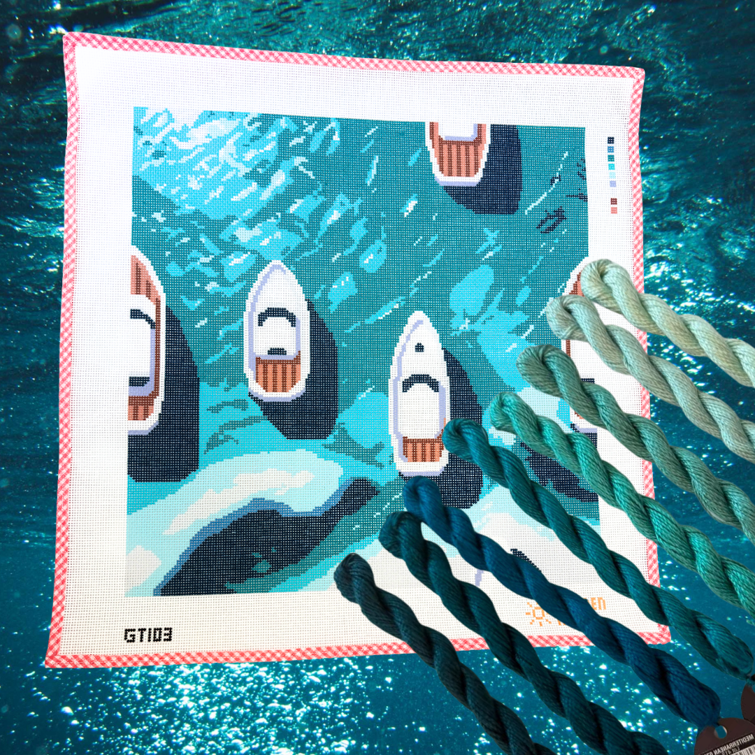 Boats in the Med Canvas