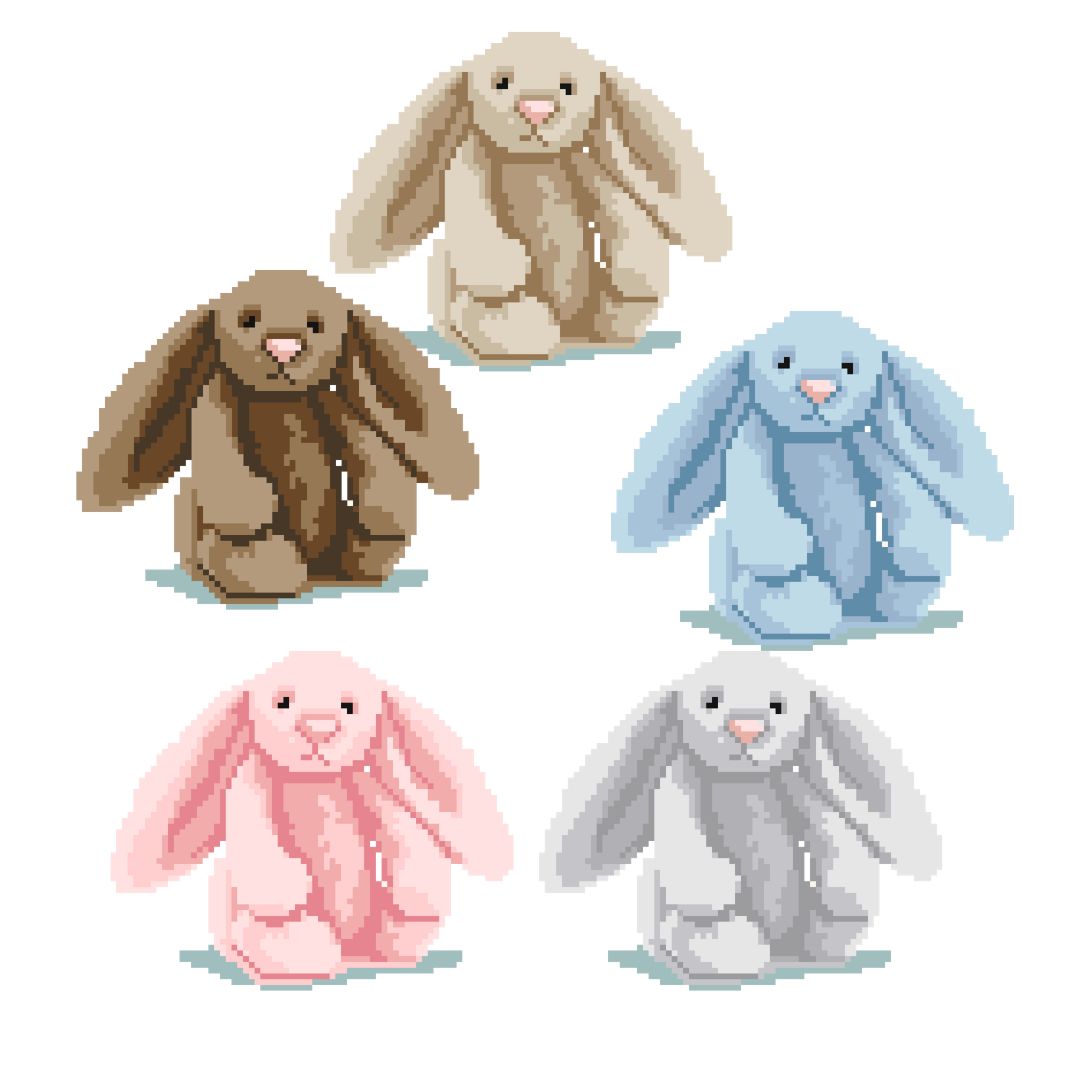 Bunny Needlepoint Chart Bundle