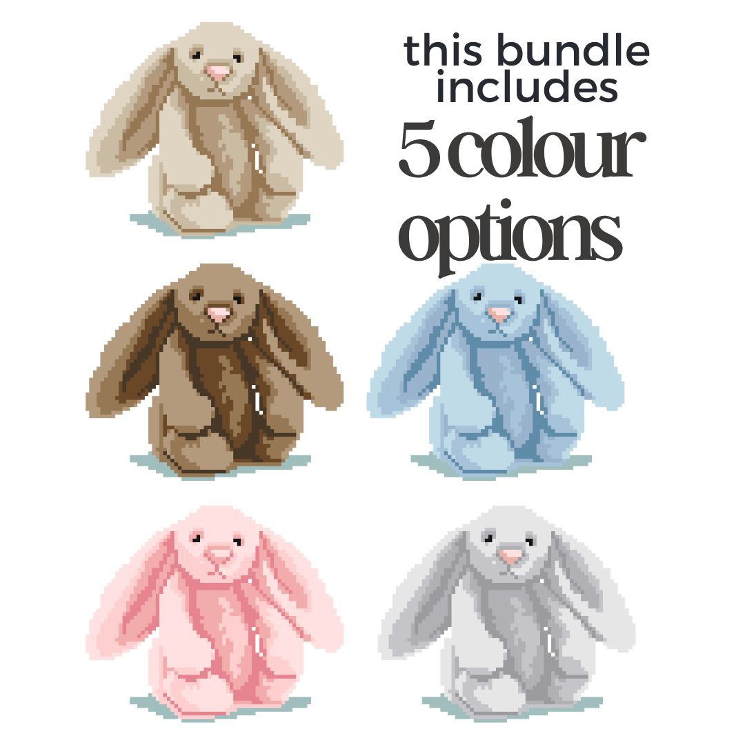 Bunny Needlepoint Chart Bundle