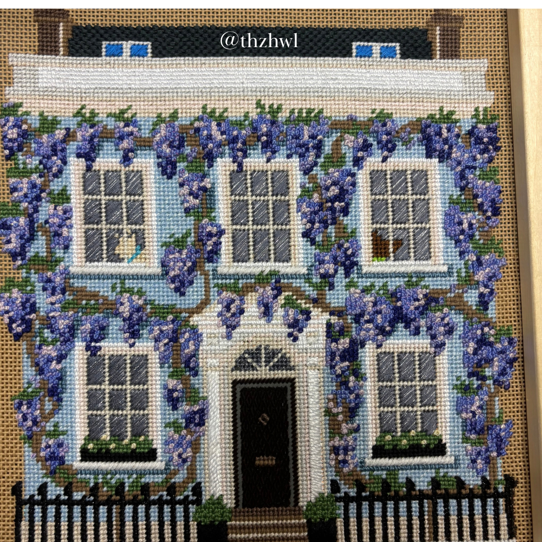 Wisteria House Needlepoint Chart