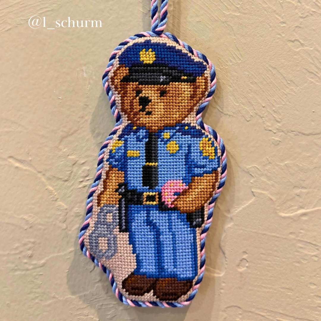 Police Bear Canvas SAMPLE