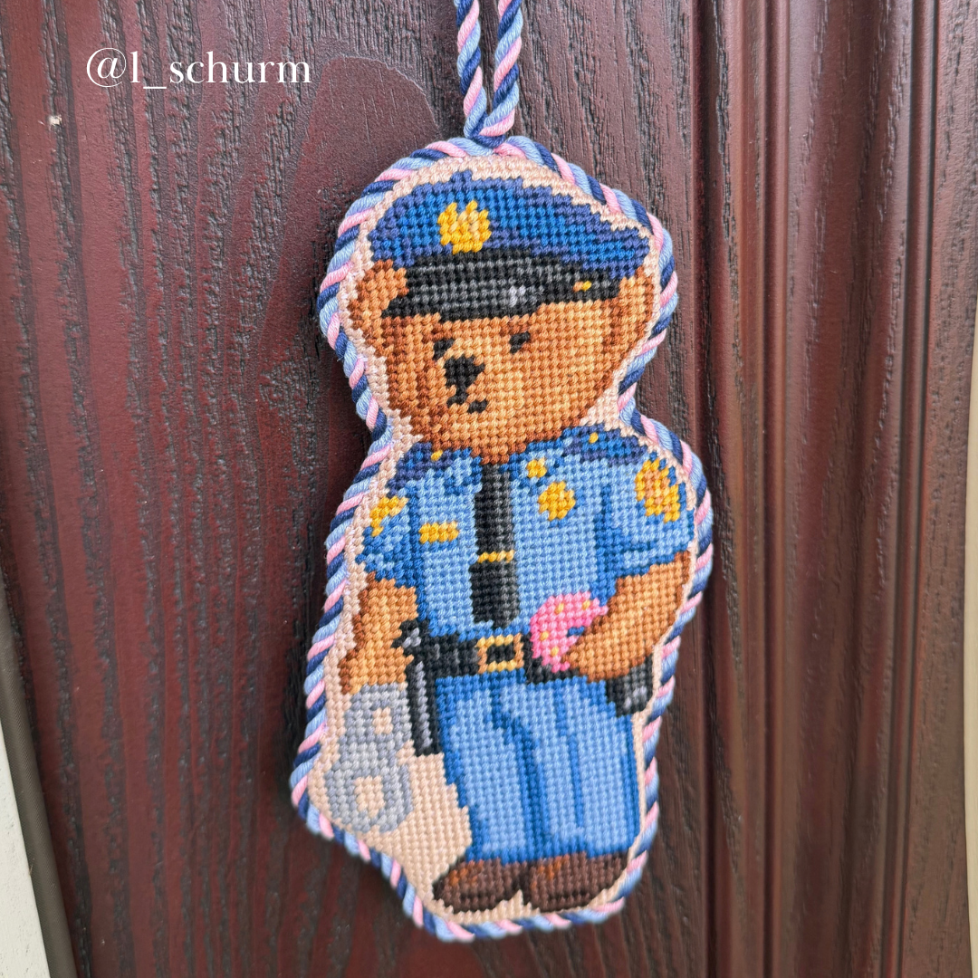 Police Bear Canvas SAMPLE