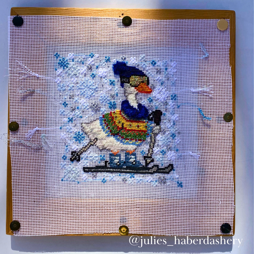 Silly Goose Ski Needlepoint Pattern