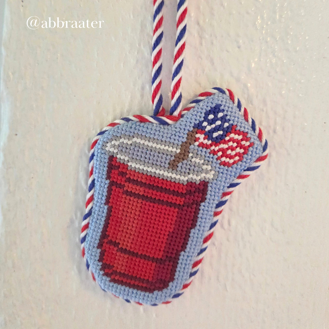 Red Solo Cup USA Needlepoint Pattern