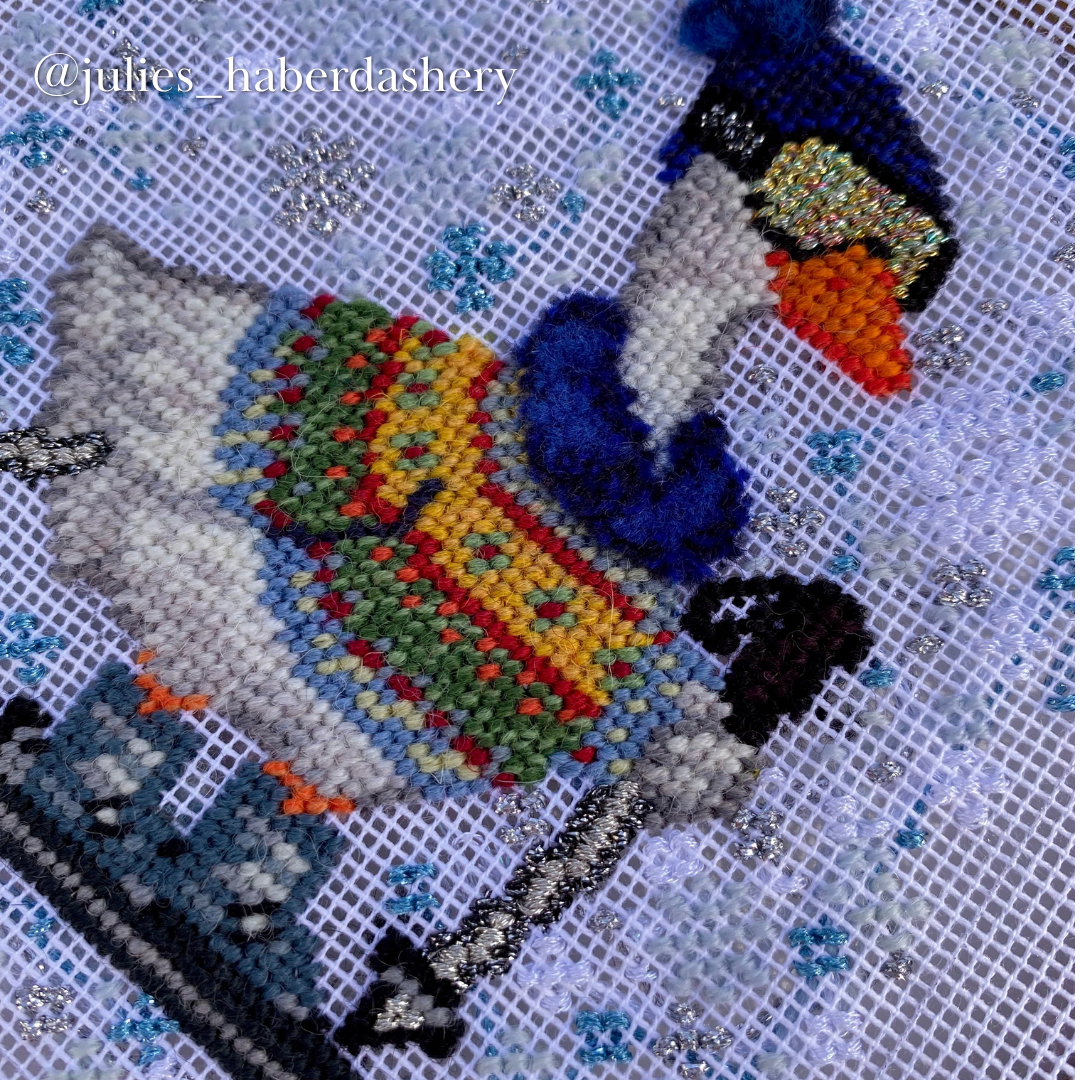 Silly Goose Ski Needlepoint Pattern