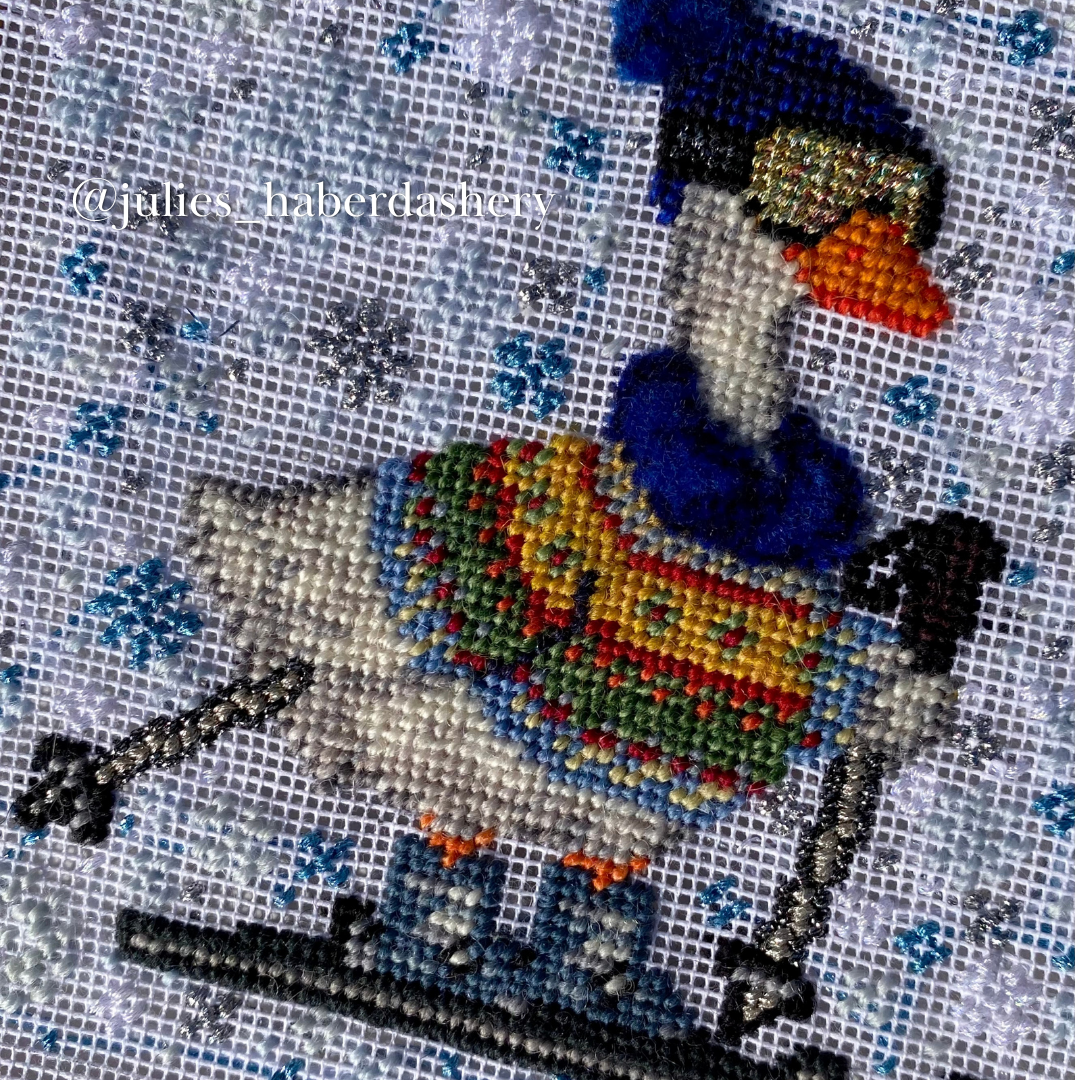 Silly Goose Ski Needlepoint Pattern