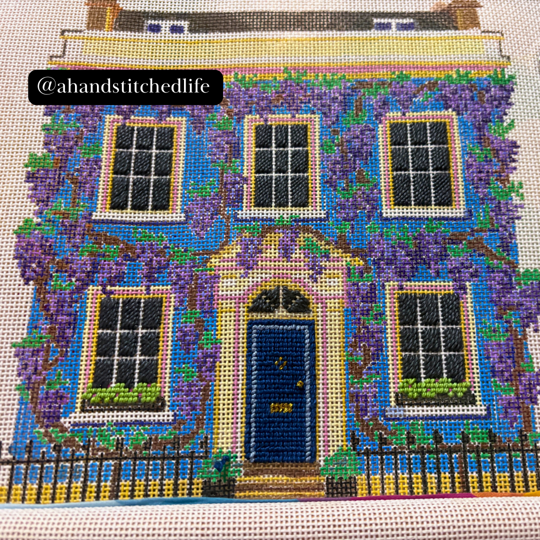 Wisteria House Needlepoint Chart