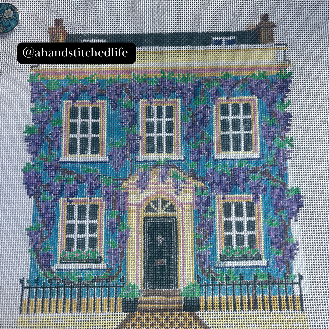 Wisteria House Needlepoint Chart