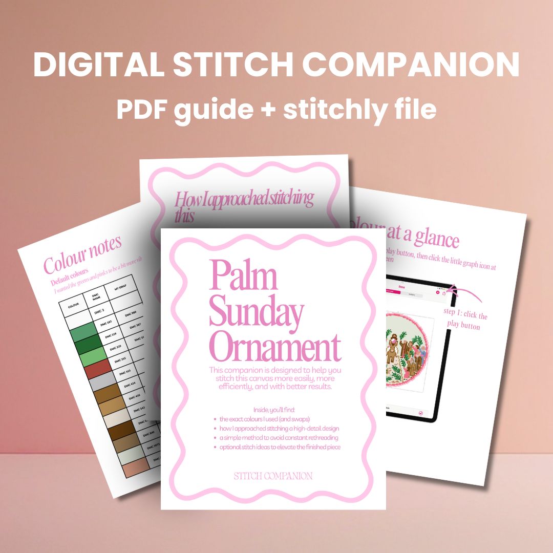 Palm Sunday Stitch Chart Companion (DIGITAL)