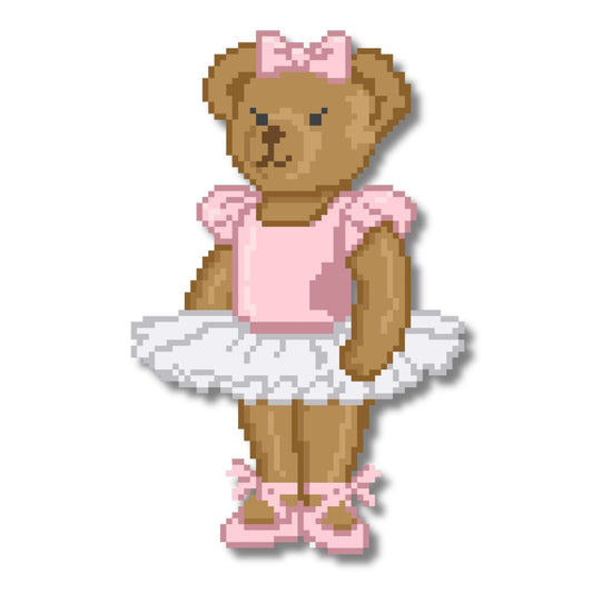 Ballet Bear Needlepoint Chart