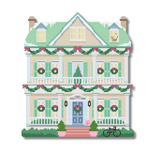 Mistletoe Manor Needlepoint Village Chart