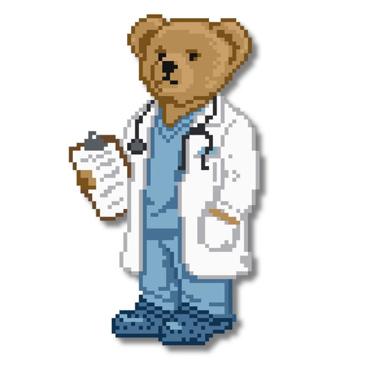 Doctor Bear Needlepoint Chart