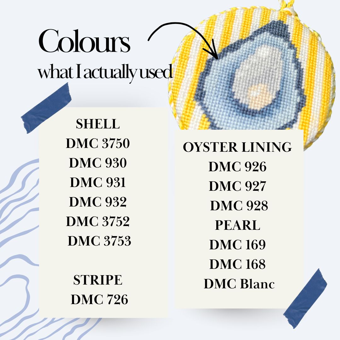 Oyster Needlepoint Pattern