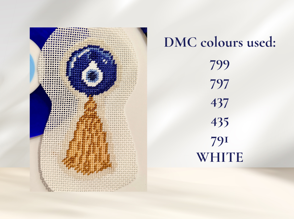 Evil Eye Needlepoint Chart