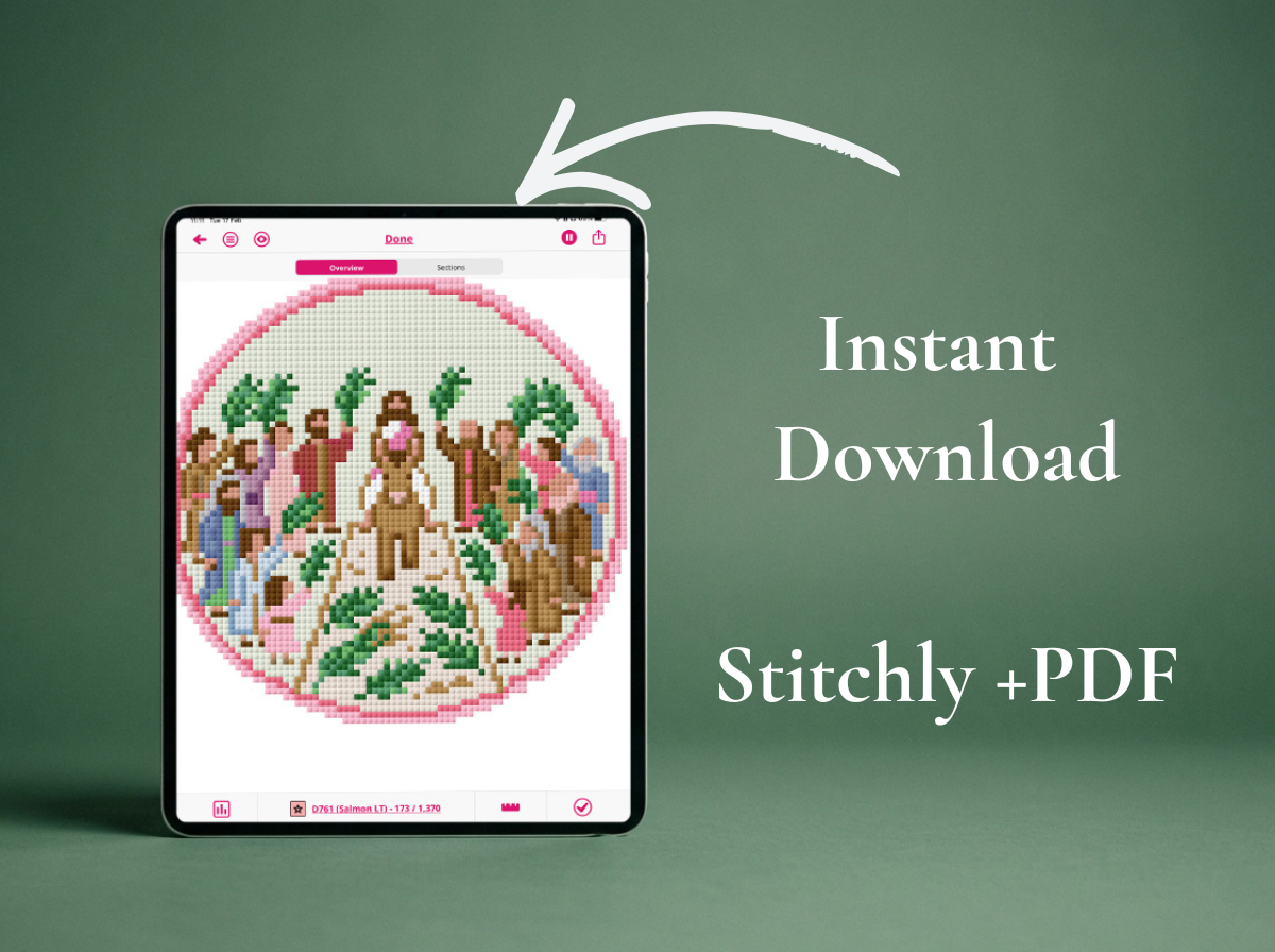 Palm Sunday Needlepoint Chart