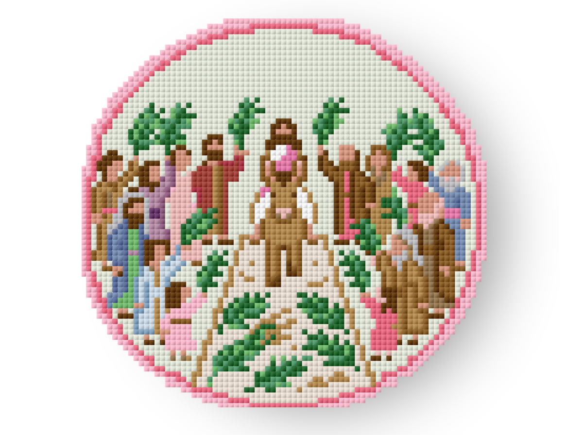 Palm Sunday Needlepoint Chart