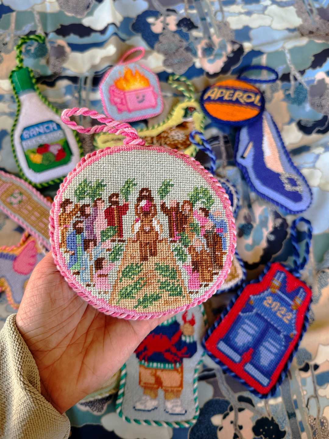 Palm Sunday Needlepoint Canvas