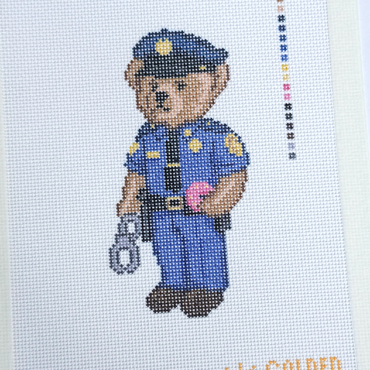 Police Bear Canvas
