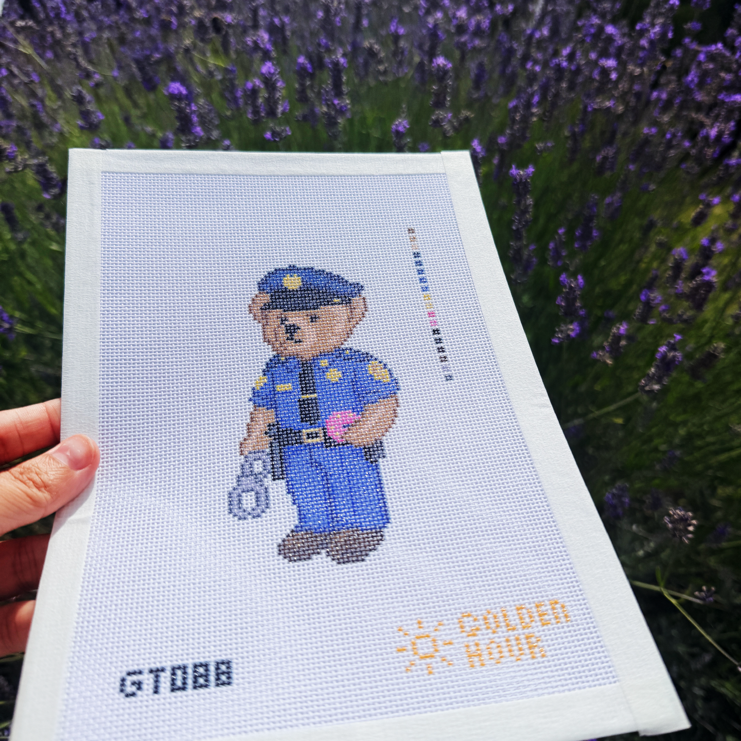 Police Bear Canvas