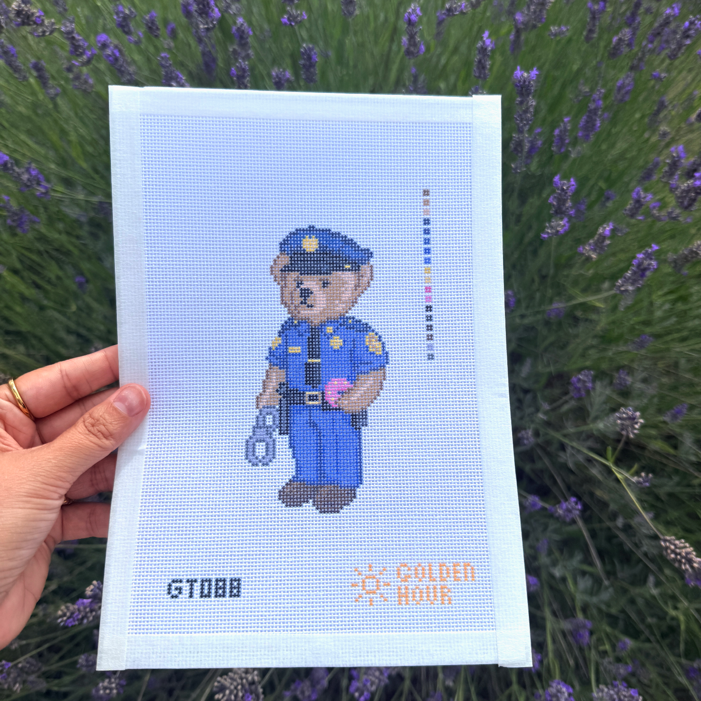 Police Bear Canvas