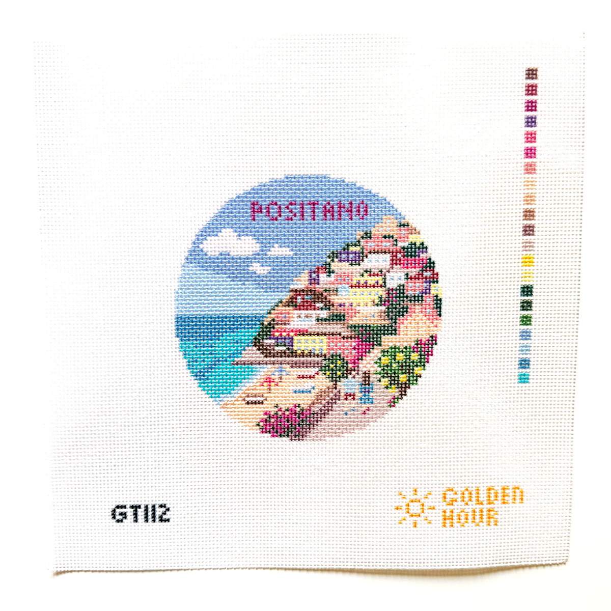 Positano Medallion Canvas