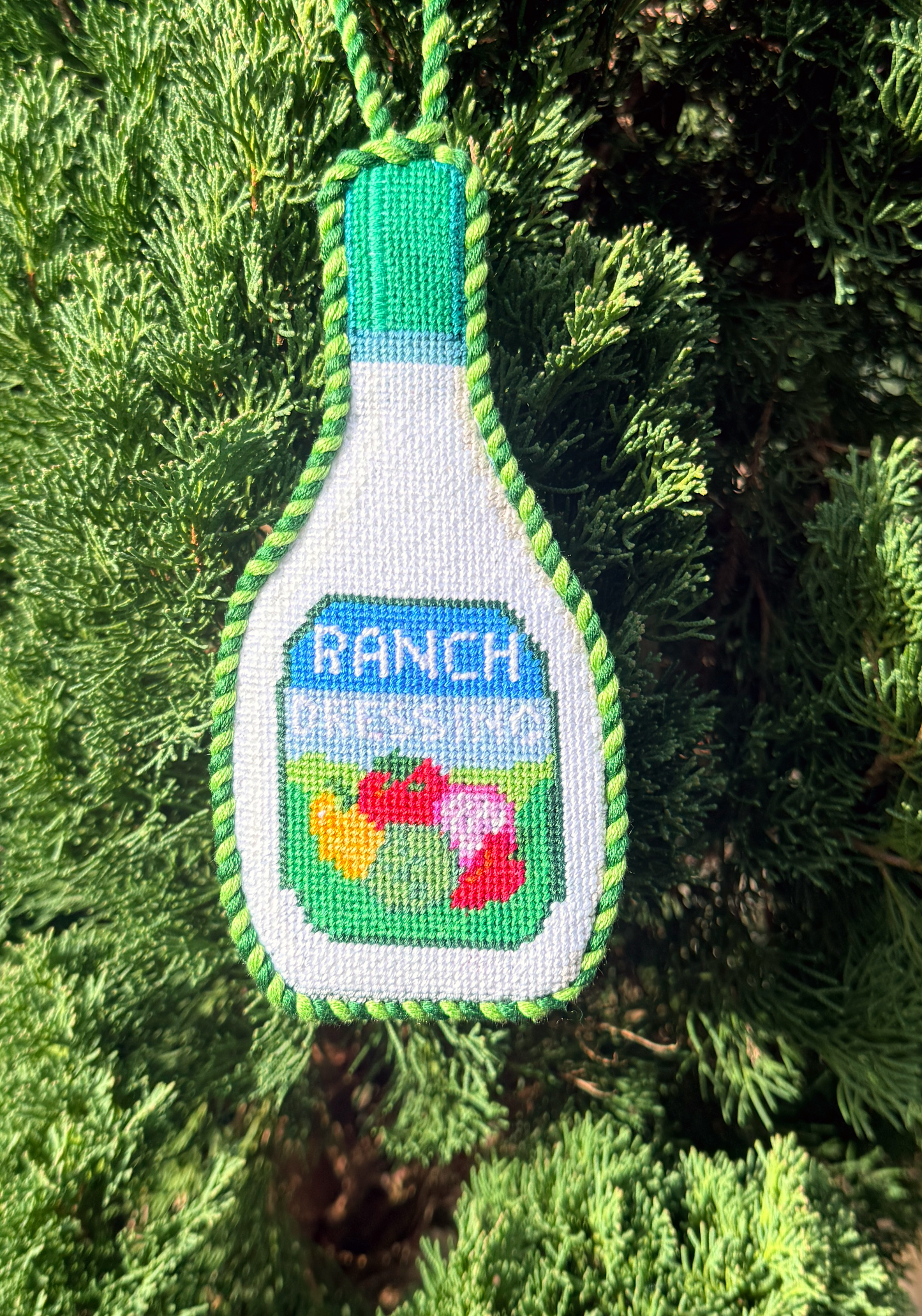 Ranch Dressing Needlepoint Chart