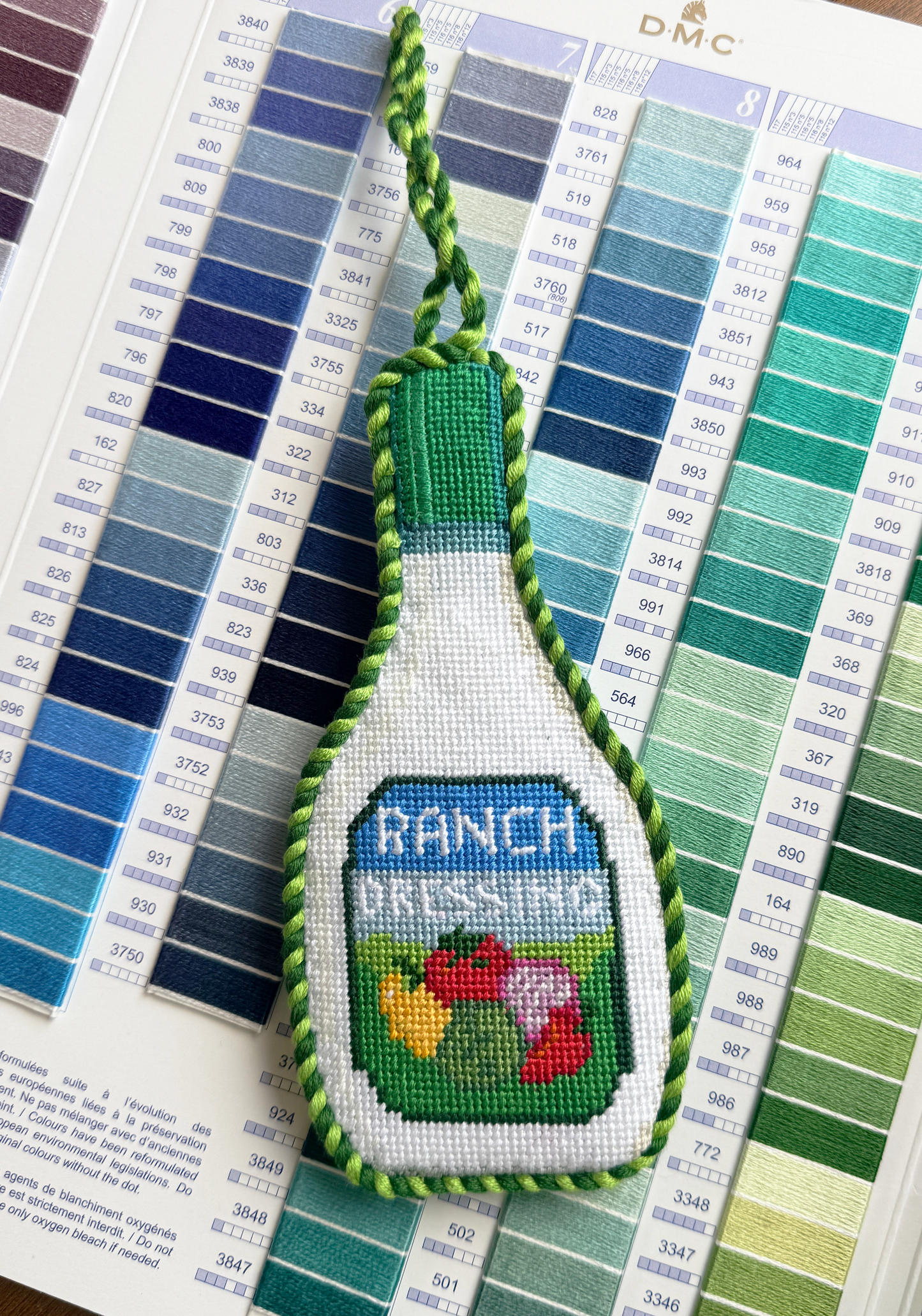 Ranch Dressing Needlepoint Chart