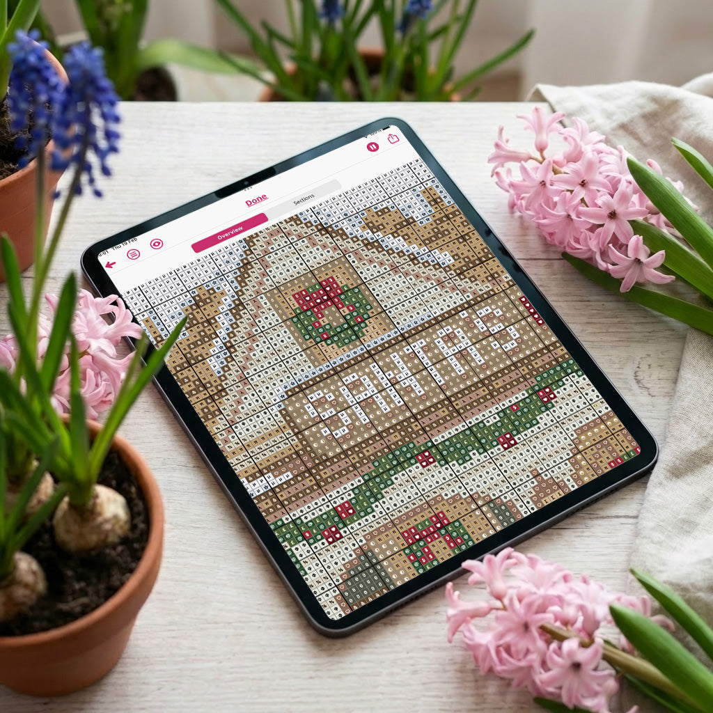 Santa’s Cottage Needlepoint Chart