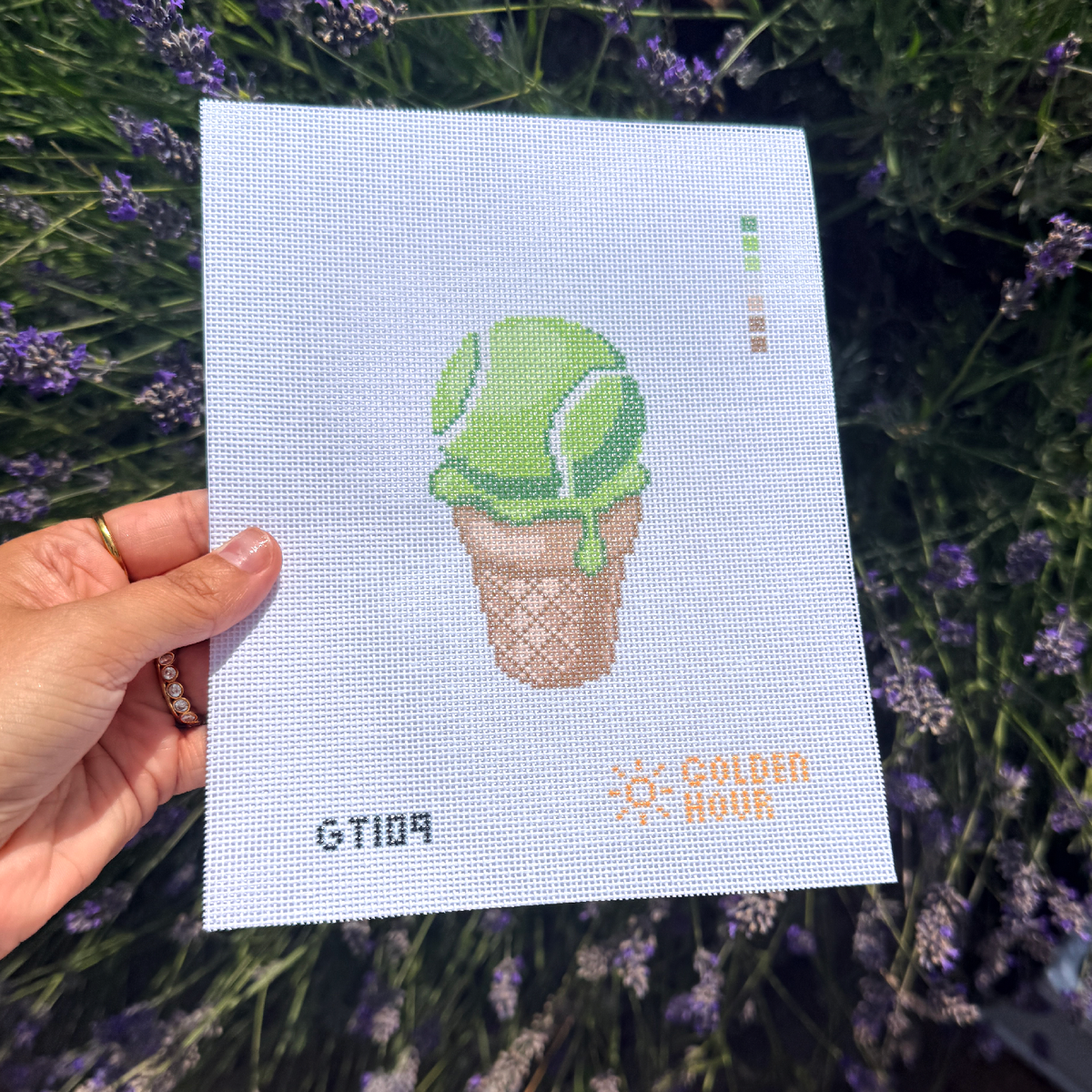Ice Cream Tennis Ball Canvas