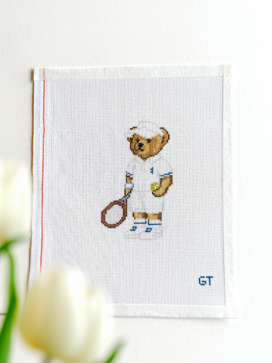 Tennis Bear Canvas